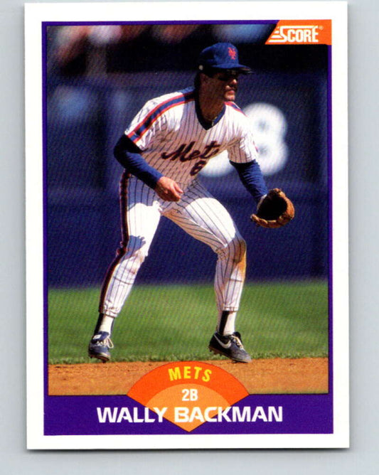 1989 Score #315 Wally Backman Mint New York Mets