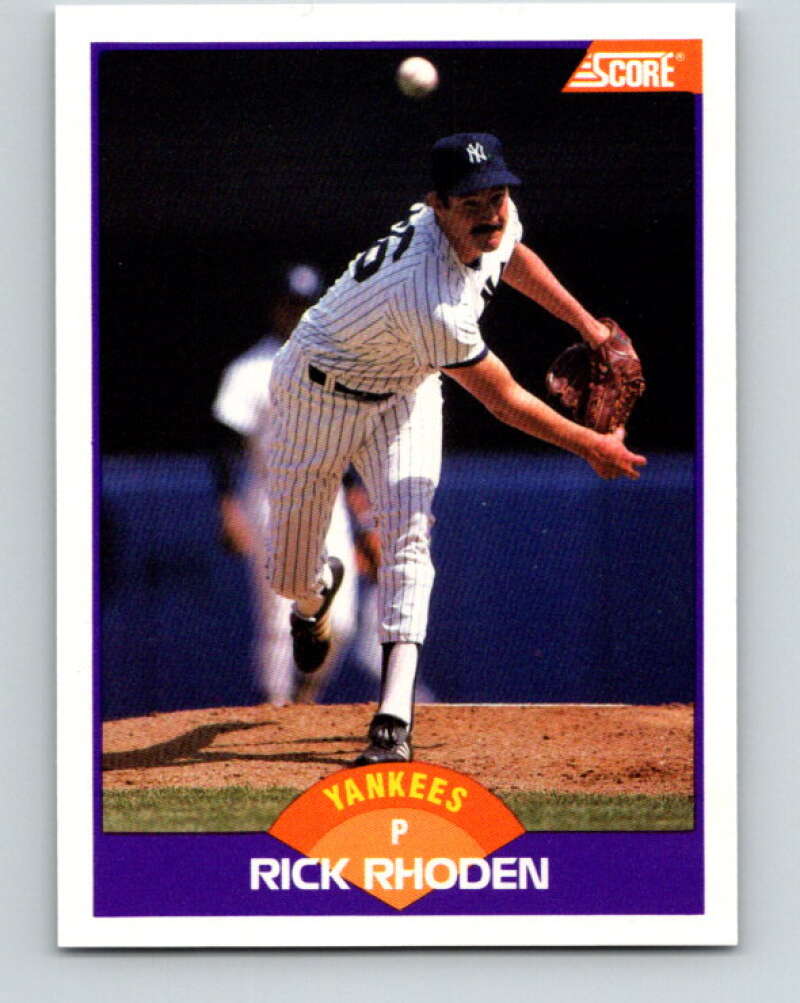 1989 Score #317 Rick Rhoden Mint New York Yankees