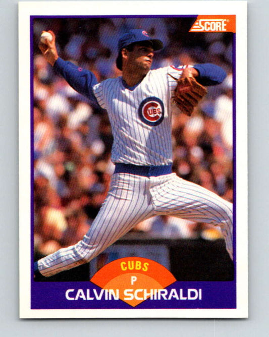 1989 Score #321 Calvin Schiraldi Mint Chicago Cubs