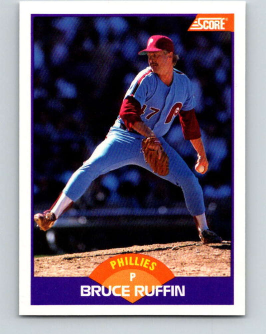 1989 Score #328 Bruce Ruffin Mint Philadelphia Phillies
