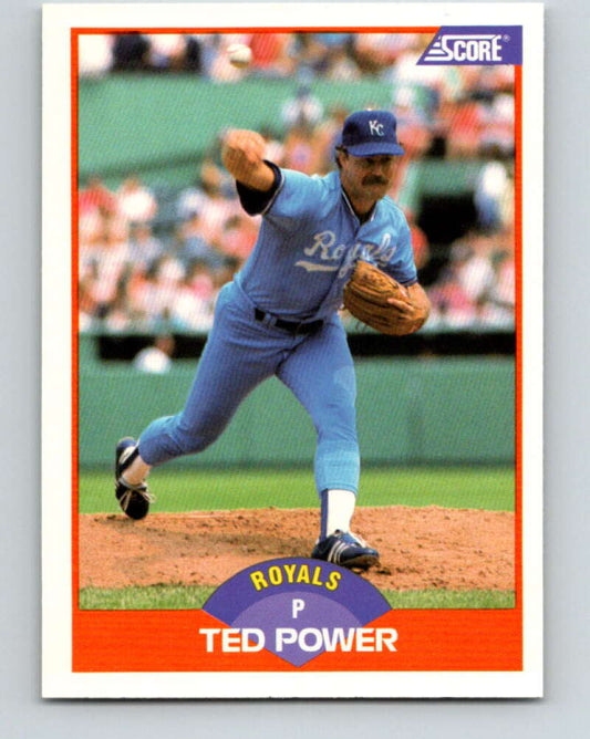 1989 Score #348 Ted Power Mint Kansas City Royals