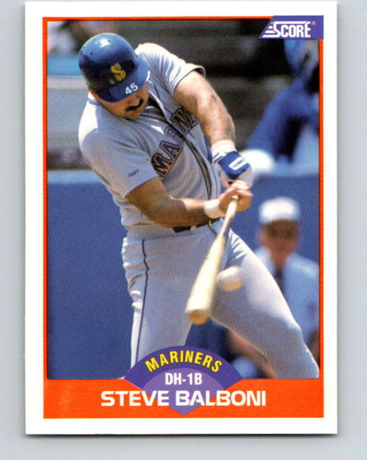 1989 Score #353 Steve Balboni Mint Seattle Mariners