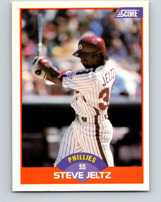 1989 Score #355 Steve Jeltz Mint Philadelphia Phillies