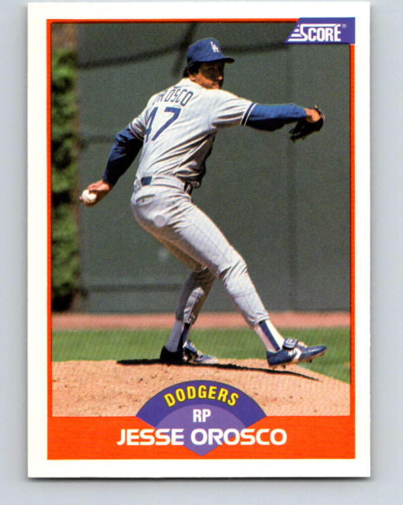 1989 Score #356 Jesse Orosco Mint Los Angeles Dodgers