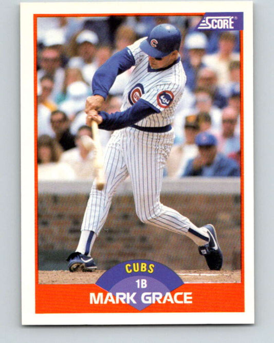 1989 Score #362 Mark Grace Mint Chicago Cubs