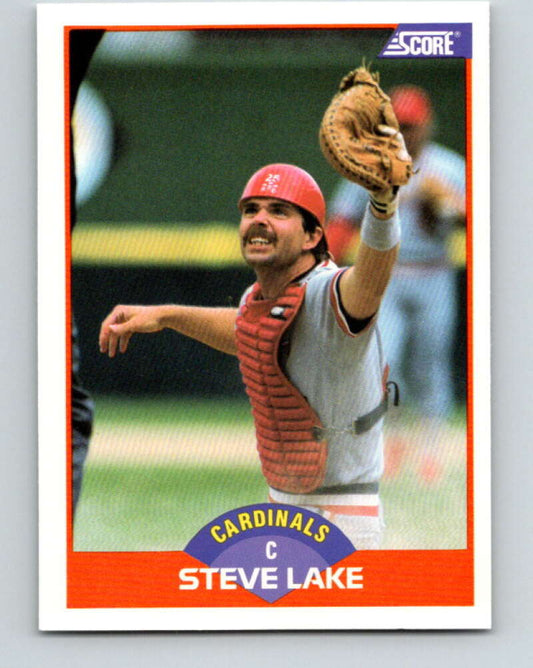 1989 Score #363 Steve Lake Mint St. Louis Cardinals