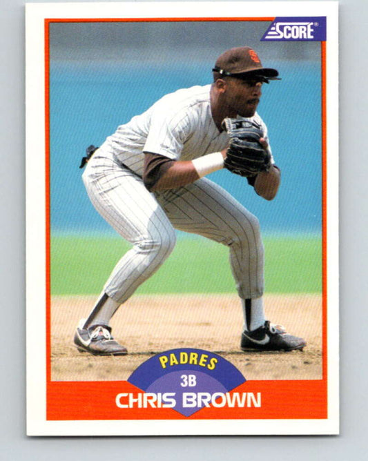 1989 Score #369 Chris Brown Mint San Diego Padres