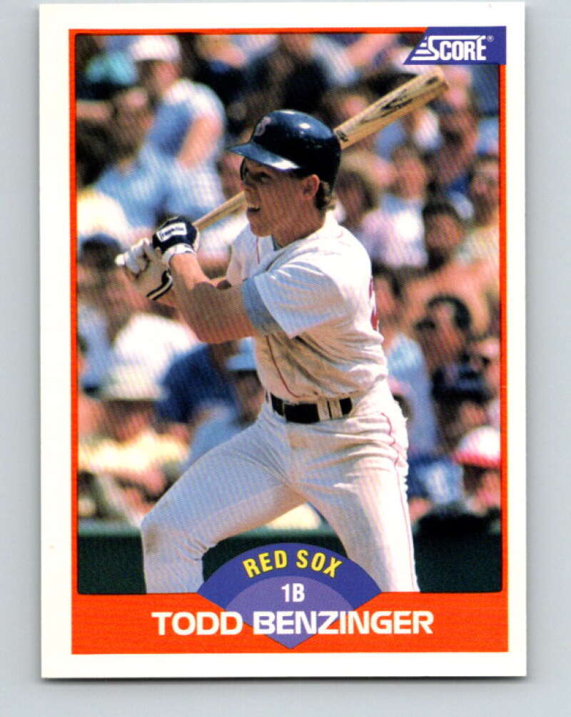 1989 Score #371 Todd Benzinger Mint Boston Red Sox