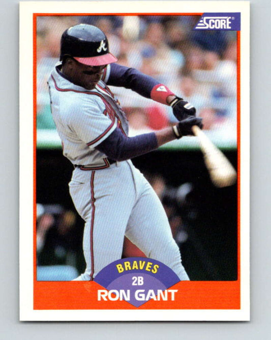 1989 Score #372 Ron Gant Mint Atlanta Braves