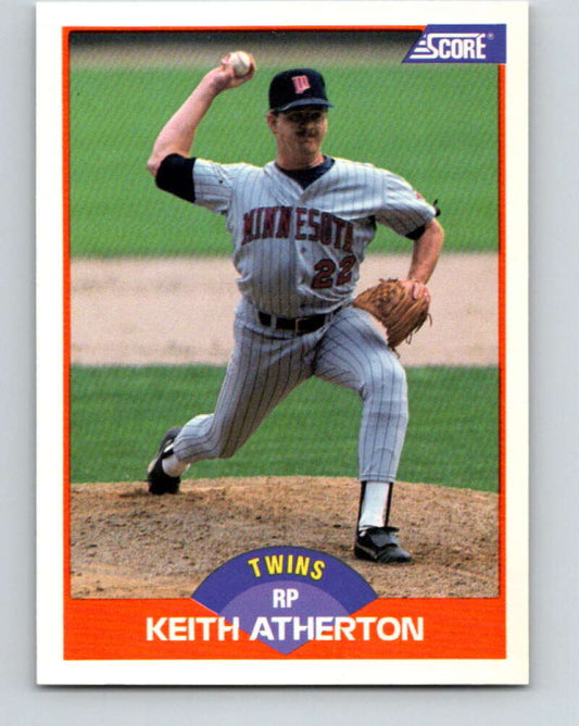 1989 Score #381 Keith Atherton Mint Minnesota Twins