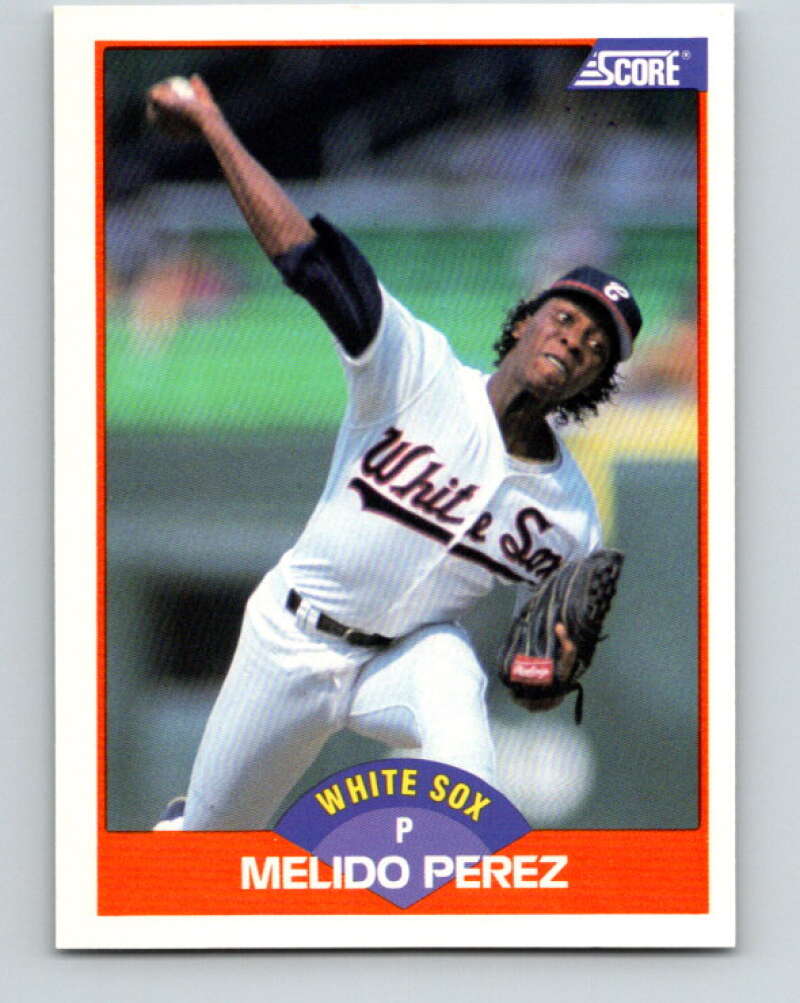 1989 Score #386 Melido Perez Mint Chicago White Sox