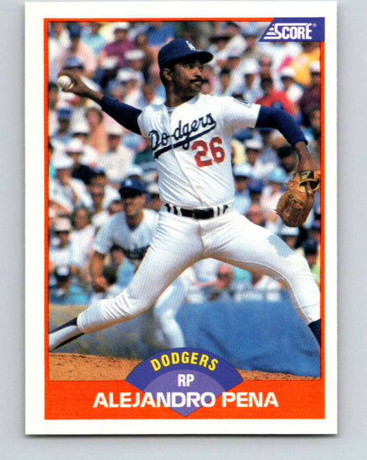 1989 Score #389 Alejandro Pena Mint Los Angeles Dodgers