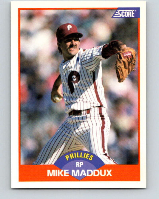 1989 Score #393 Mike Maddux Mint Philadelphia Phillies