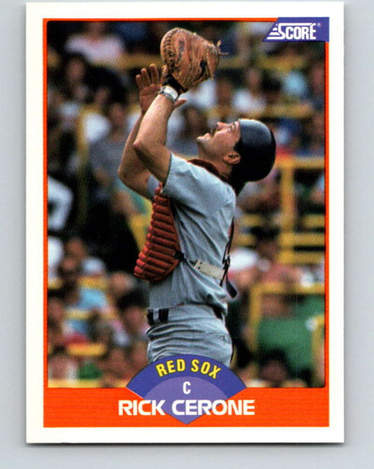 1989 Score #396 Rick Cerone Mint Boston Red Sox