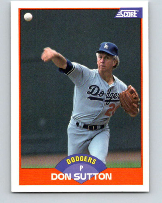 1989 Score #400 Don Sutton Mint Los Angeles Dodgers