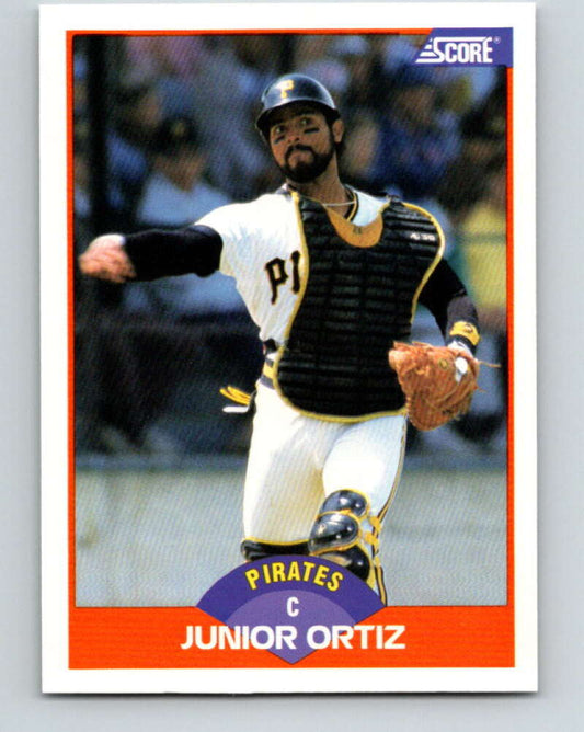 1989 Score #402 Junior Ortiz Mint Pittsburgh Pirates