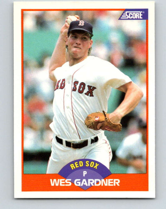1989 Score #412 Wes Gardner Mint Boston Red Sox