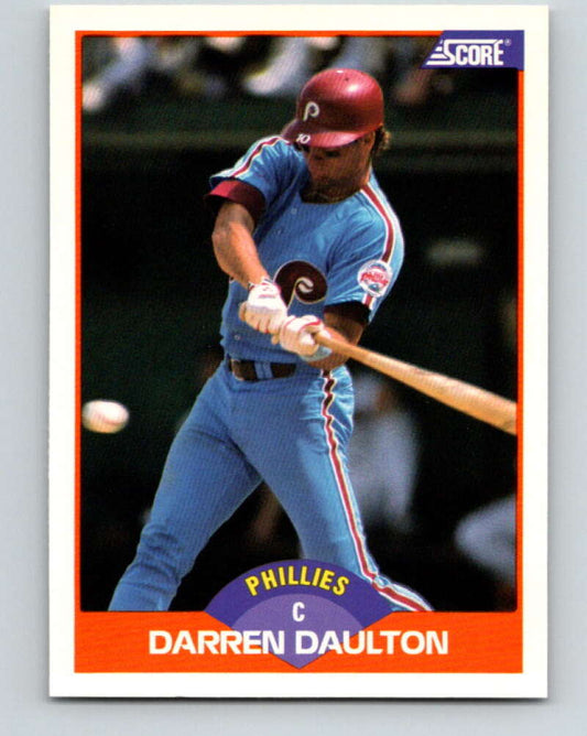 1989 Score #413 Darren Daulton Mint Philadelphia Phillies