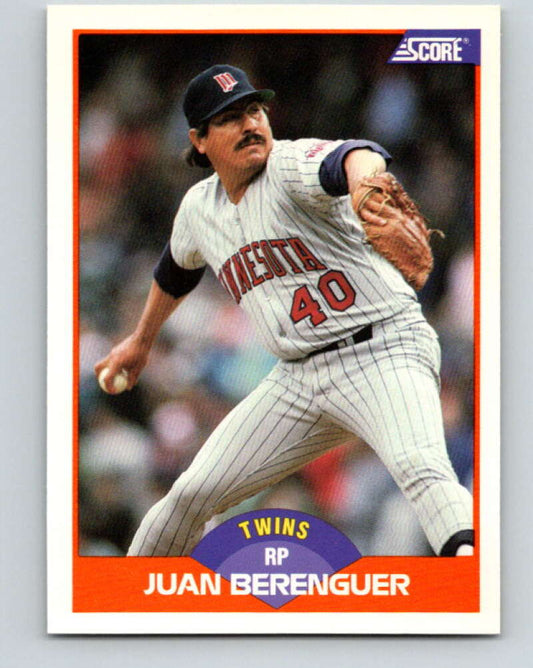 1989 Score #414 Juan Berenguer Mint Minnesota Twins