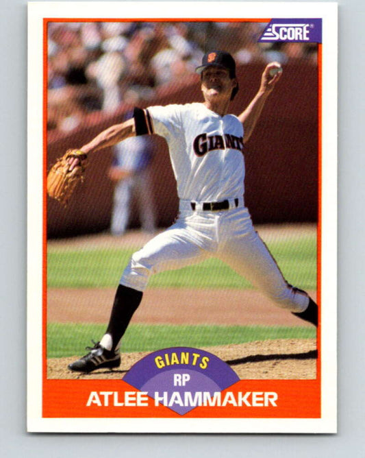 1989 Score #422 Atlee Hammaker Mint San Francisco Giants