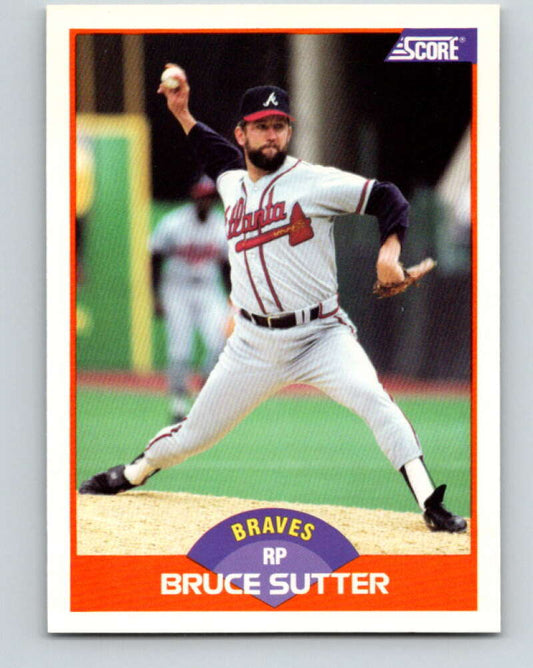1989 Score #425 Bruce Sutter Mint Atlanta Braves