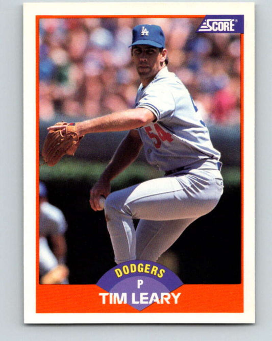 1989 Score #429 Tim Leary Mint Los Angeles Dodgers