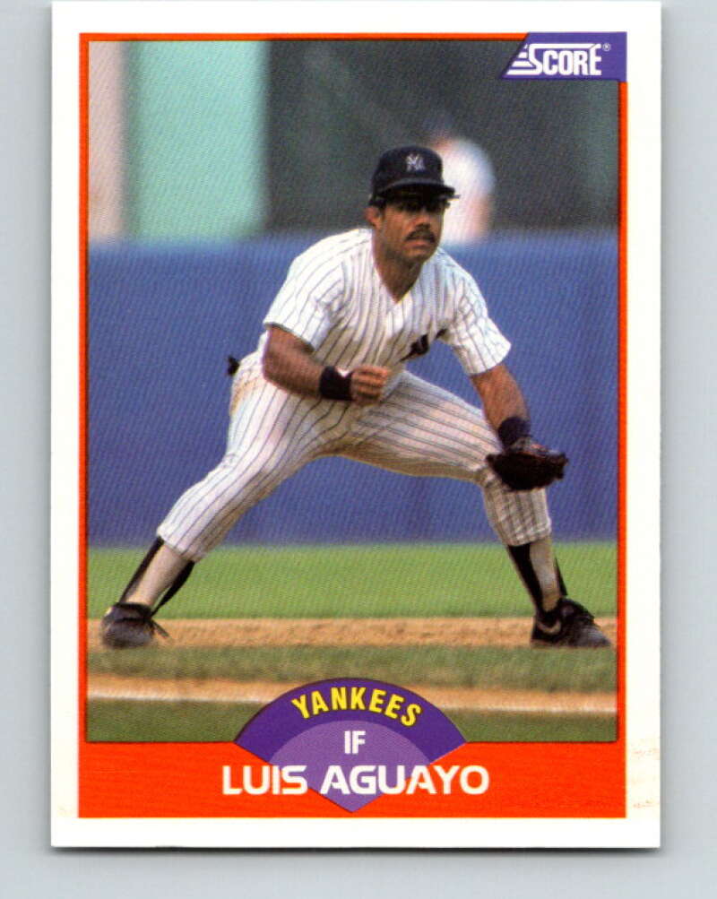 1989 Score #436 Luis Aguayo Mint New York Yankees