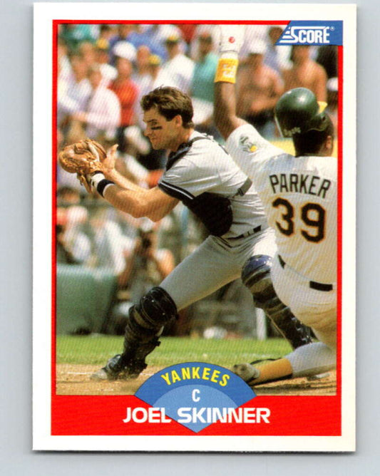 1989 Score #447 Joel Skinner Mint New York Yankees