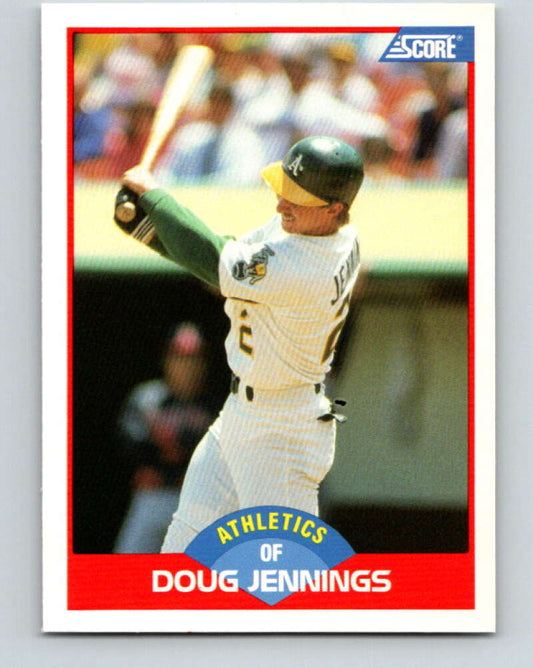 1989 Score #459 Doug Jennings Mint RC Rookie Oakland Athletics