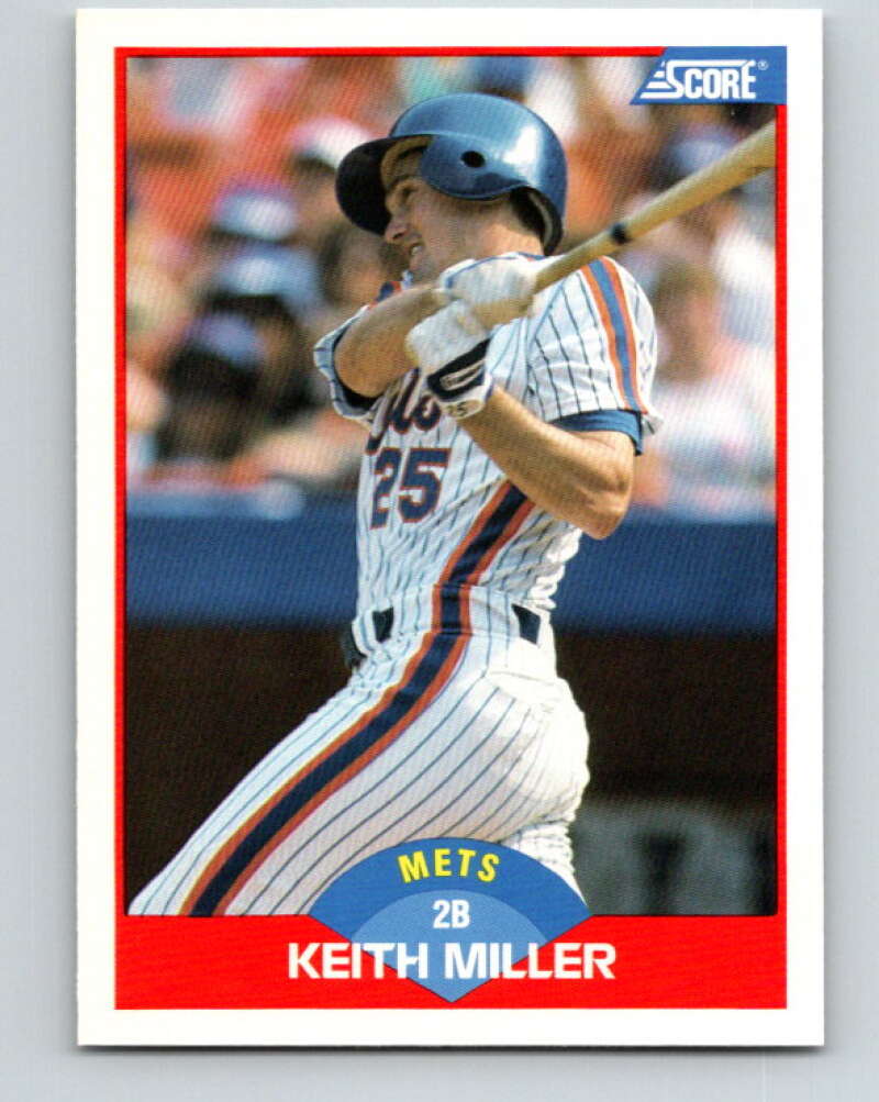 1989 Score #464 Keith Miller Mint New York Mets