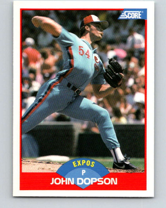1989 Score #466 John Dopson Mint RC Rookie Montreal Expos