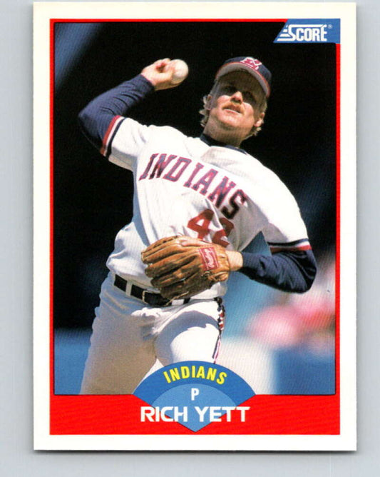 1989 Score #467 Rich Yett Mint Cleveland Indians