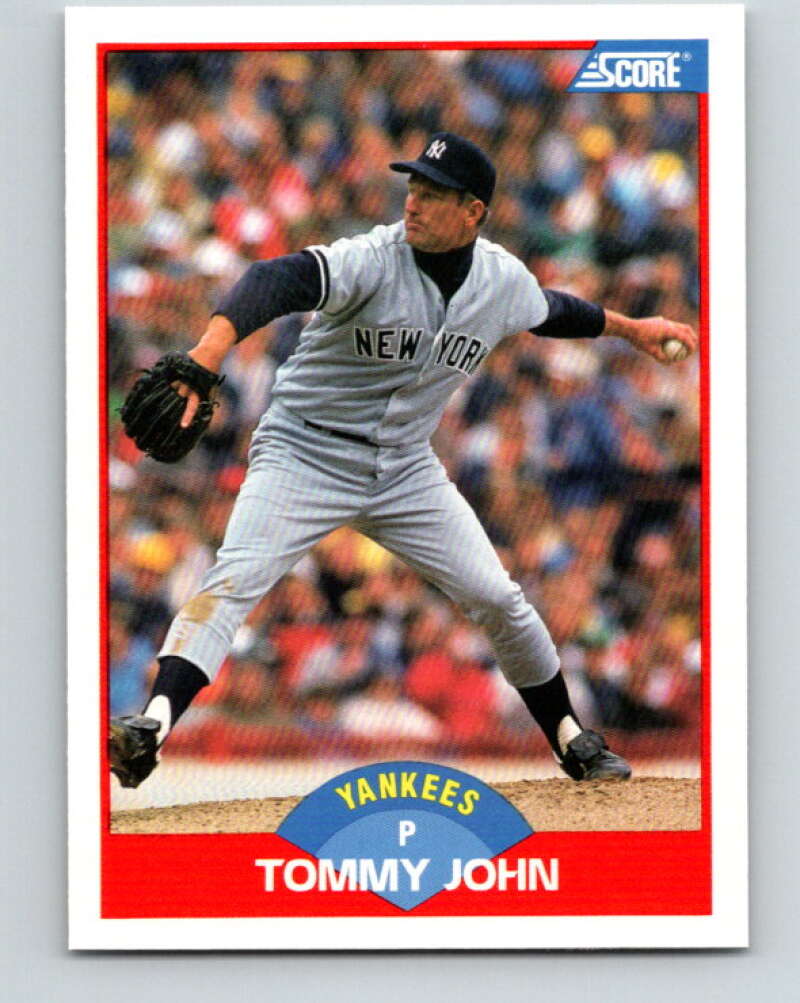 1989 Score #477 Tommy John Mint New York Yankees