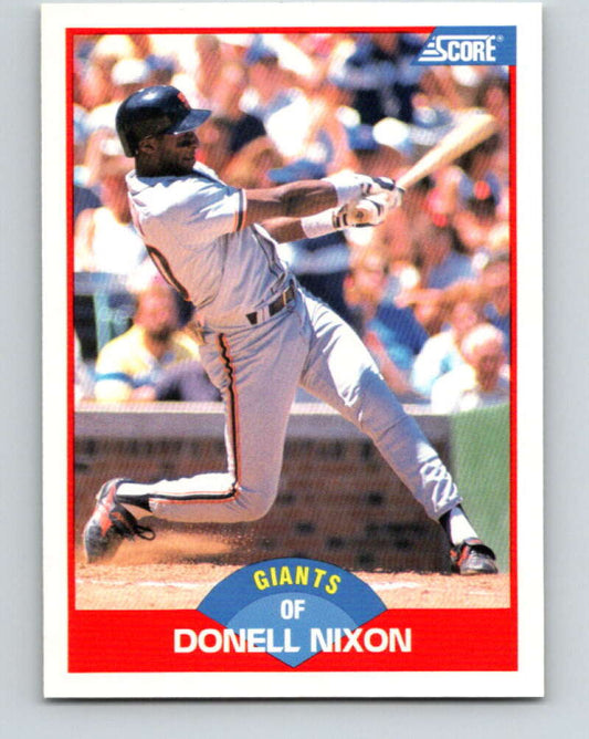 1989 Score #481 Donell Nixon Mint San Francisco Giants