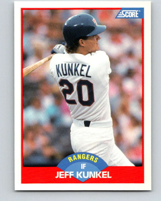 1989 Score #484 Jeff Kunkel Mint Texas Rangers
