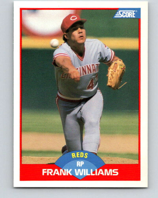 1989 Score #485 Frank Williams Mint Cincinnati Reds