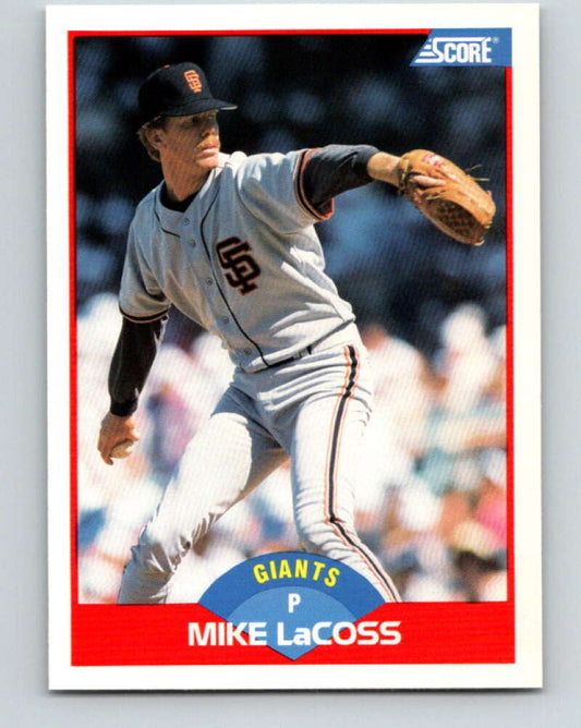 1989 Score #500 Mike LaCoss Mint San Francisco Giants