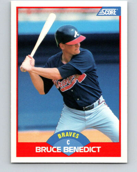 1989 Score #502 Bruce Benedict Mint Atlanta Braves