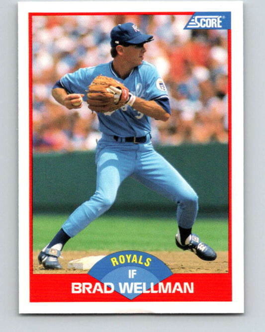1989 Score #504 Brad Wellman Mint Kansas City Royals