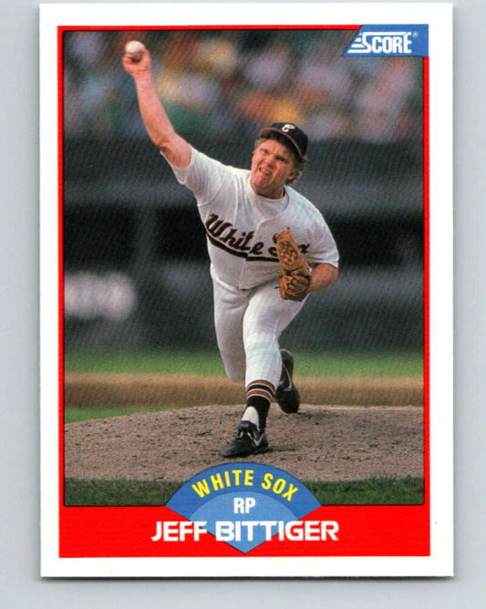 1989 Score #512 Jeff Bittiger Mint RC Rookie Chicago White Sox