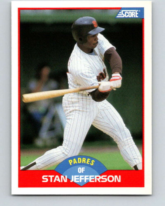 1989 Score #519 Stan Jefferson Mint San Diego Padres
