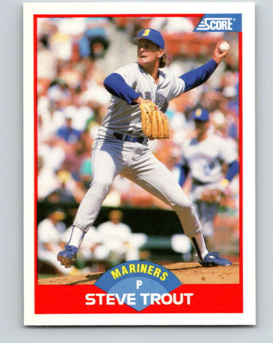 1989 Score #522 Steve Trout Mint Seattle Mariners