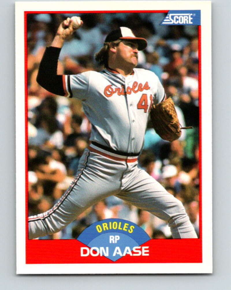 1989 Score #524 Don Aase Mint Baltimore Orioles