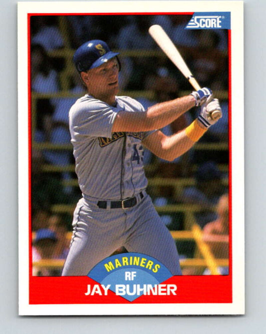 1989 Score #530 Jay Buhner Mint Seattle Mariners