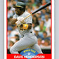 1989 Score #533 Dave Henderson Mint Oakland Athletics