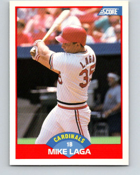 1989 Score #536 Mike Laga Mint St. Louis Cardinals