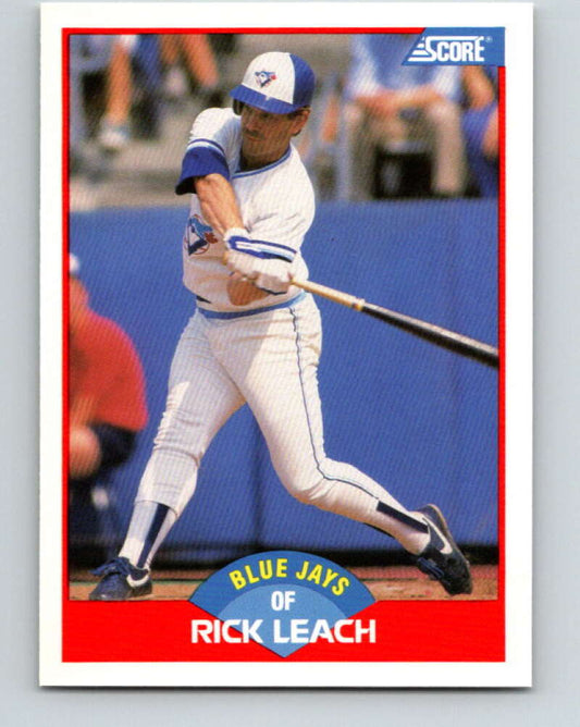 1989 Score #540 Rick Leach Mint Toronto Blue Jays