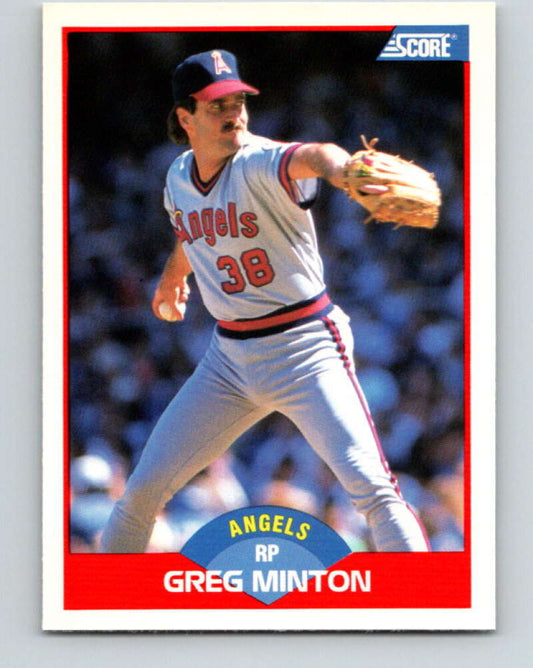 1989 Score #543 Greg Minton Mint California Angels