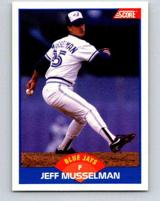 1989 Score #558 Jeff Musselman Mint Toronto Blue Jays
