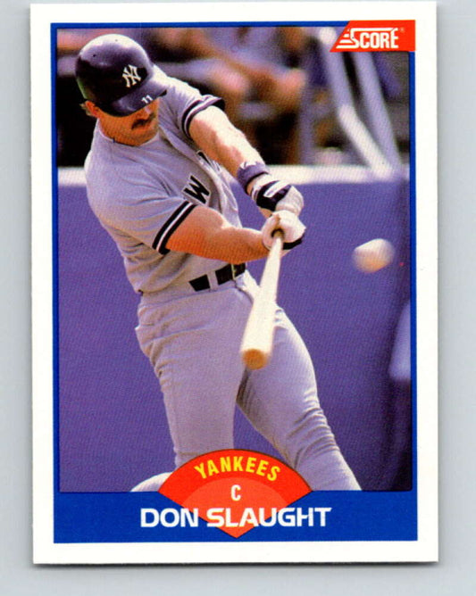1989 Score #561 Don Slaught Mint New York Yankees